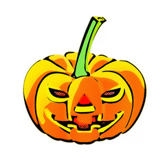 Halloween Pumpkin isolated on white background
