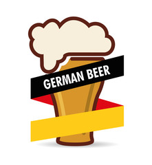 premium quality german beer vector illustration design
