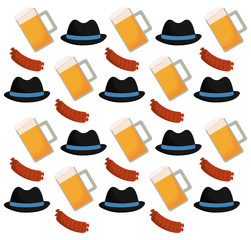 german culture set icons vector illustration design