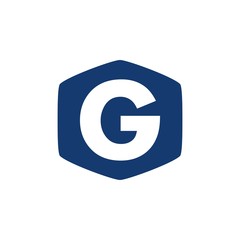 Letter G in polygon logo design