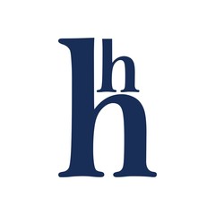 hh Letter Initial logo design