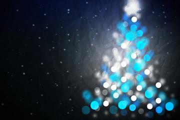 Abstract Christmas greeting design on blue background