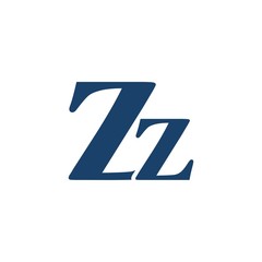 zz Letter Initial logo design