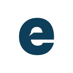 e Letter initial logo design