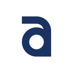 aa Letter initial logo design