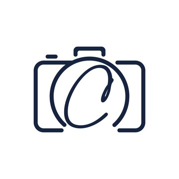C photography logo design