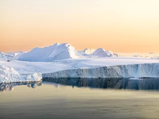 Keuken foto achterwand Gletsjers gletsjers zijn bij Groenland icefjord