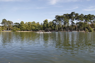 Lac du Bois de Boulogne à Paris