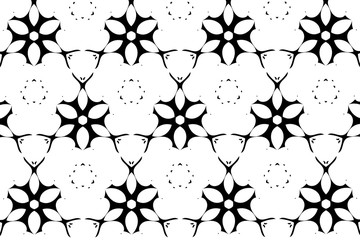 Ornament with elements of black and white colors. 2
