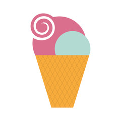 delicious sweet ice cream vector illustration design