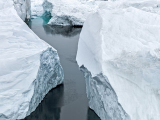 glaciers are at Greenland icefjord