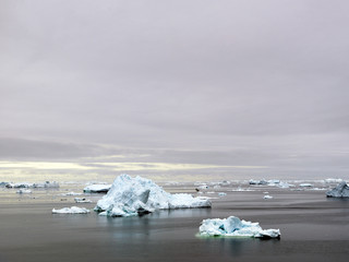 glaciers are at Greenland icefjord