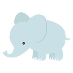 Funny elephant cartoon vector illustration