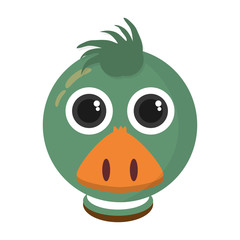 duck animal farm isolated icon vector illustration design