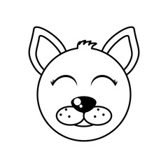Obraz na płótnie Canvas cat mascot cartoon isolated icon vector illustration design