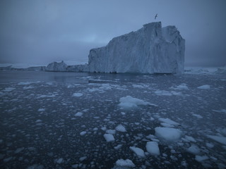 beautiful icebergs in icefjord, Greenland