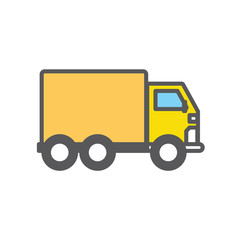 delivery truck icon, vector illustration