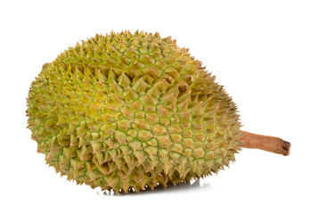 King of fruits, durian isolated on white background