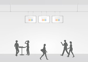 Digital signage displays in aisle