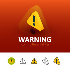 Warning icon in different style