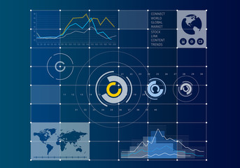 Digital user interface . Mixed media