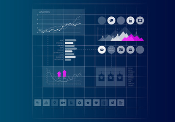 Digital user interface . Mixed media