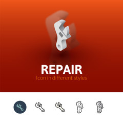 Repair icon in different style