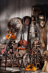 Still Life With Old Musical Instruments