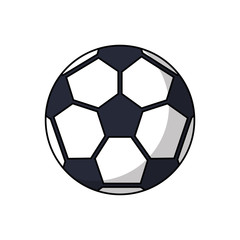 Naklejka premium Ball icon. Soccer sport hobby competition and game theme. Isolated design. Vector illustration