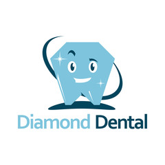 Smile Diamond Dental Care Logo Template