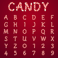 Alphabet candy style