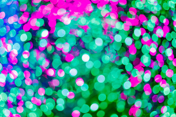 Abstract circular bokeh background of Christmaslight