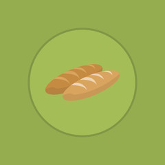 bread emblem healthy food related icons image vector illustration design 