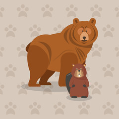 brown bear icon image vector illustration design 