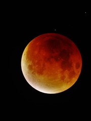 Blood Moon of 2015, over Guyana South America
