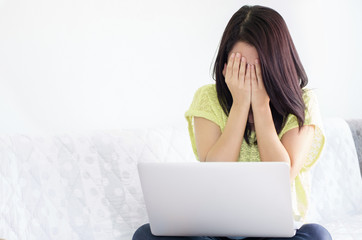 Woman Using Laptop