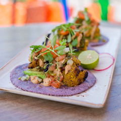 Colorful Street Taco Plate