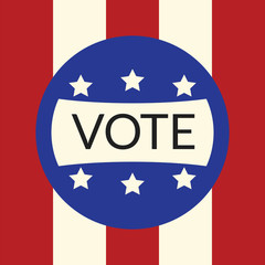 Voting concept by vote of Style flag usa.
