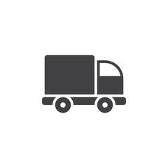Lorry icon vector, Truck solid logo illustration, pictogram isolated on white