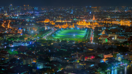 Fototapeta na wymiar Panorama Palace of Thailand