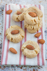 Healthy homemade almond cookies without butter and flour