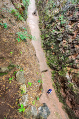 Hellfire Pass in straits valley mountain history of world war II on top view