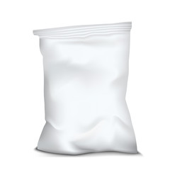 White Blank Foil Food Snack. Vector EPS10