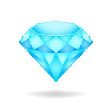 Blue diamond.   illustration