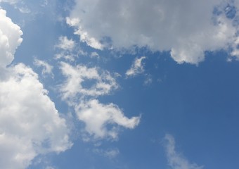  blue sky and  motion raincloud   on clouds