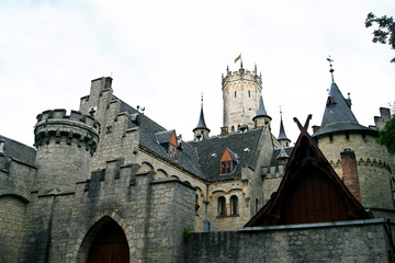Fototapeta na wymiar Exterior castle  Marienburg (Lower Saxony, Germany)