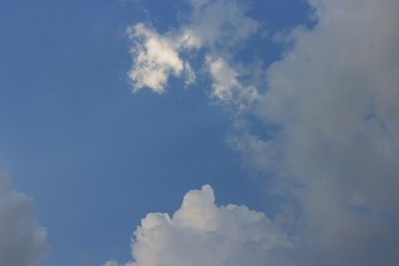 blue sky with cloud