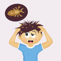 child with head lice
