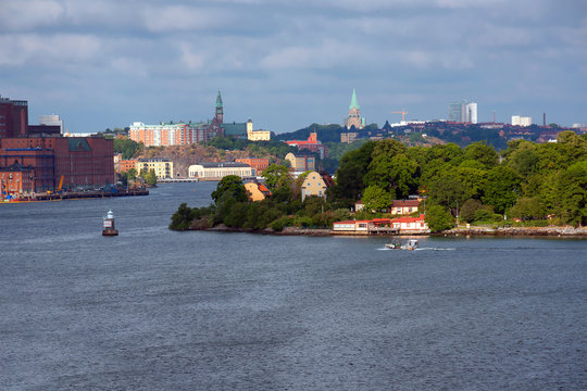 Стокгольм. Вид на город с моря.