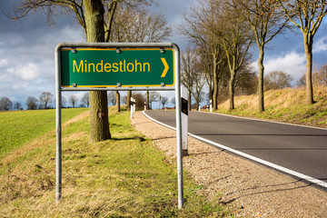 Schild 96 - Mindestlohn